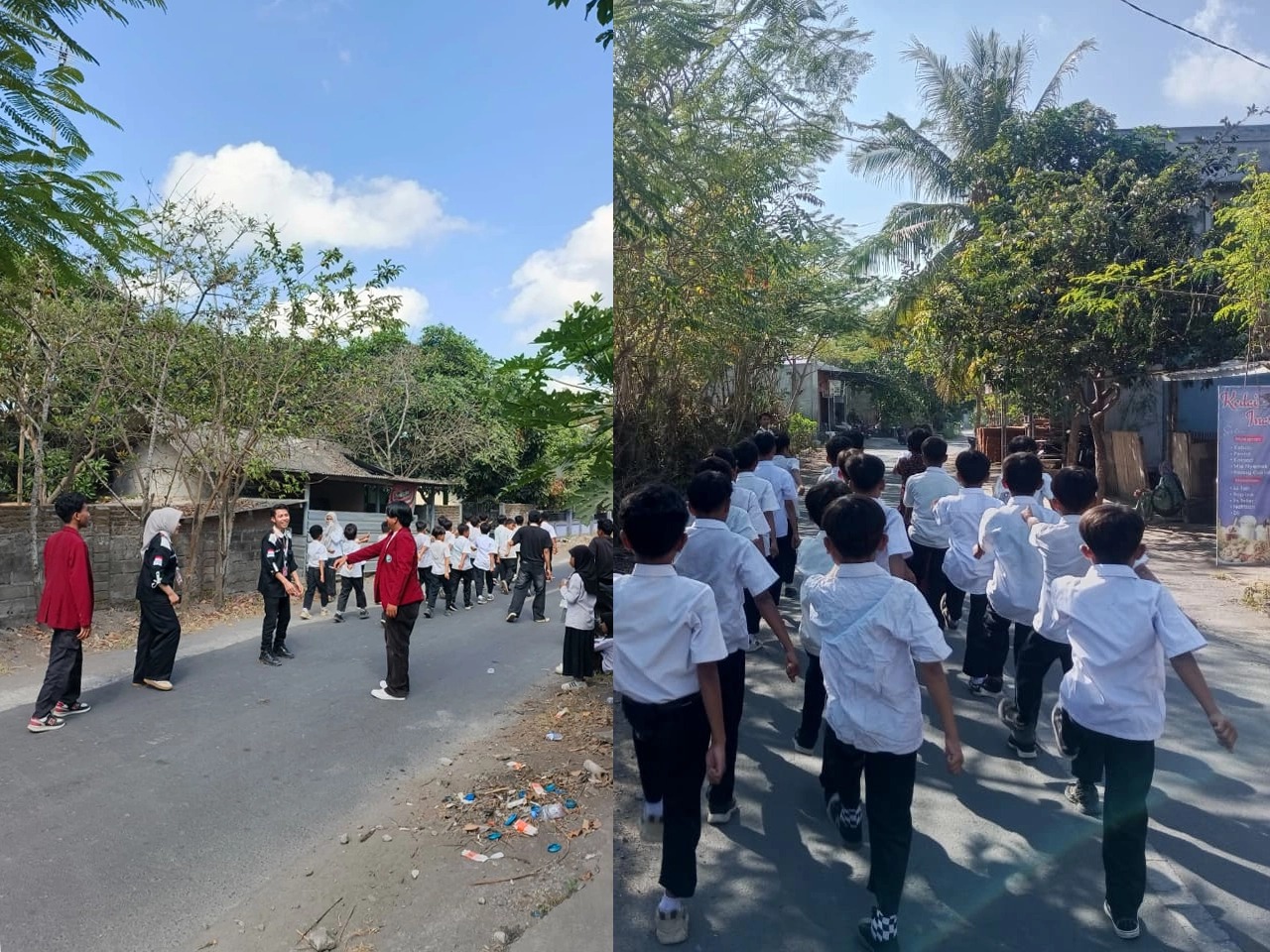 Sambut HUT RI 81, KKN STMIK SZ NW Anjani Dampingi Siswa SDN 1 Sukadamai