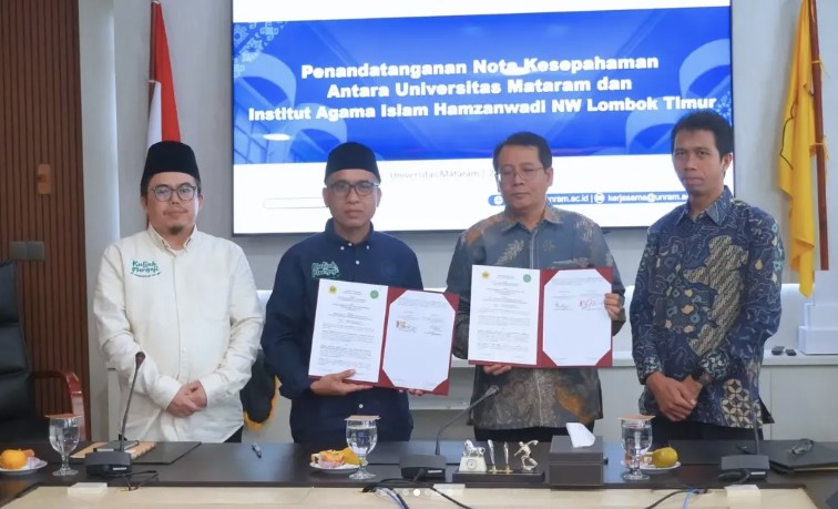 Unram dan IAIH NW Lotim Teken MoU, Buka Kolaborasi Kurikulum hingga Publikasi Ilmiah