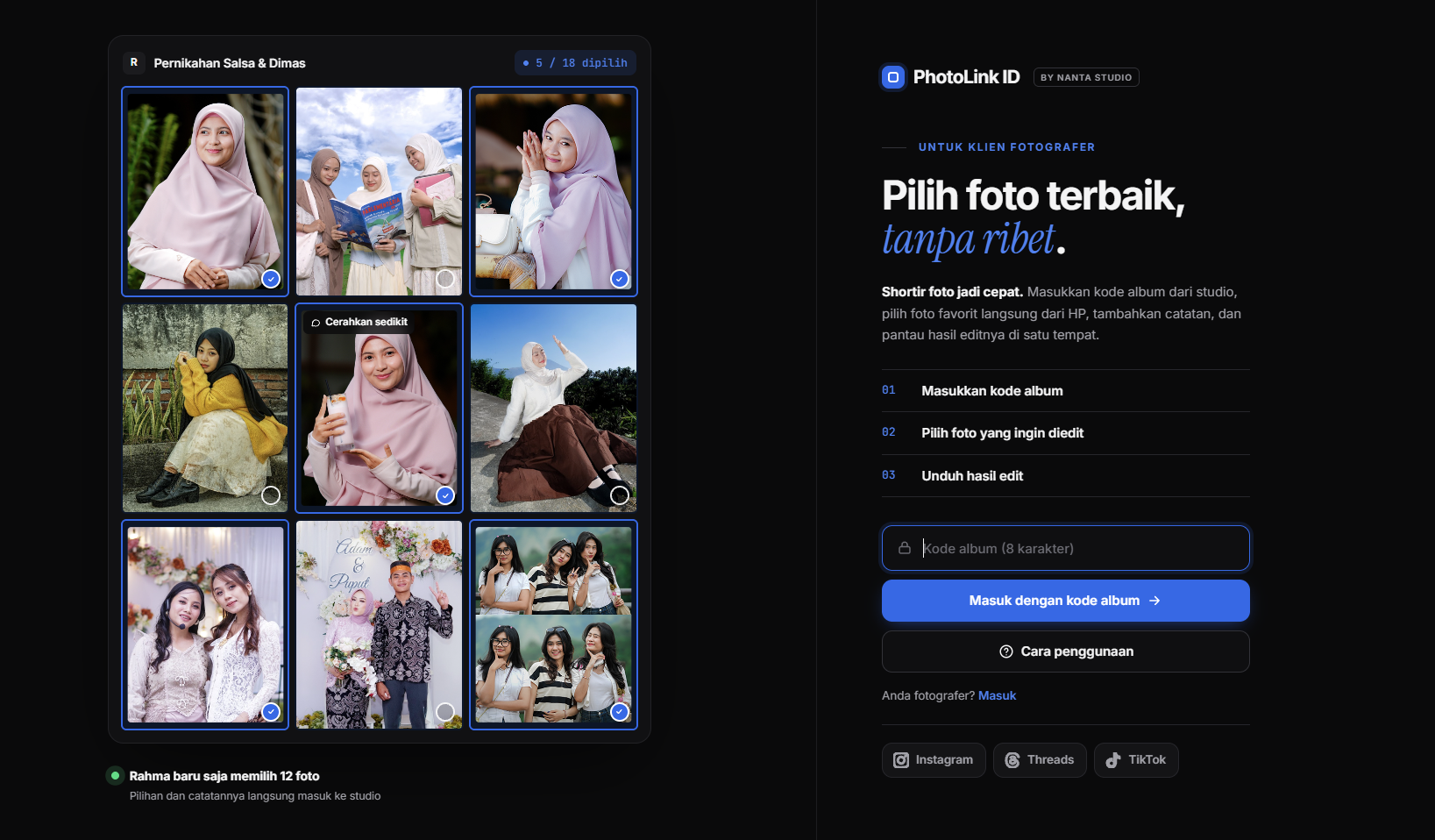 PhotoLink ID - Pilih foto terbaik, tanpa ribet